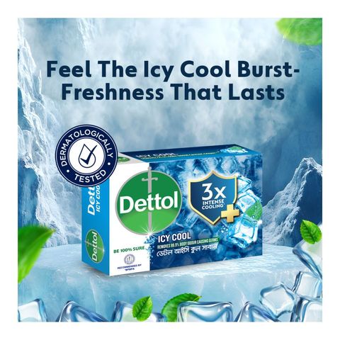 Dettol Soap Cool Odour Protection 75g