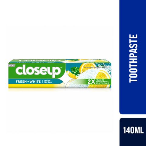 Closeup Fresh + White Lemon & Sea Salt Toothpaste 140g