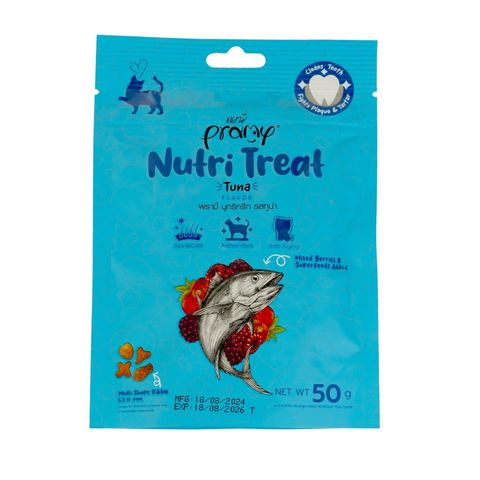 Pramy Nutri Treat Dry Cat Treat Tuna 50g 