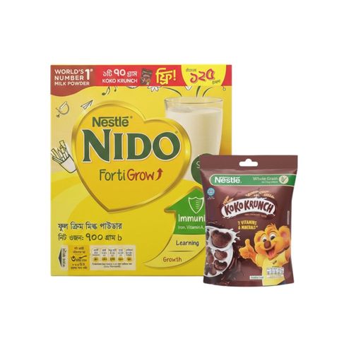 Buy Nestle Nido Forti Grow Full Cream Milk Powder 700g & Get Free Nestle Koko Krunch 70g