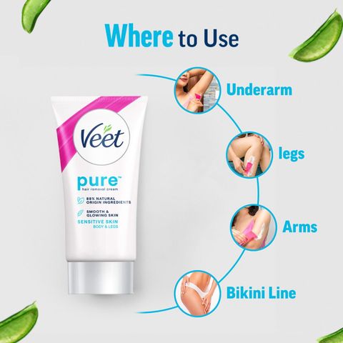 Veet Pure Hair Removal Cream For Sensitive Skin 25g