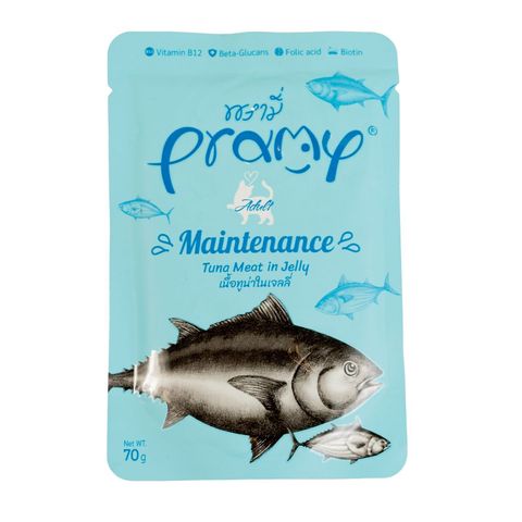 Pramy Maintenance Pouch Tuna Meat In Jelly For Adult 70g 