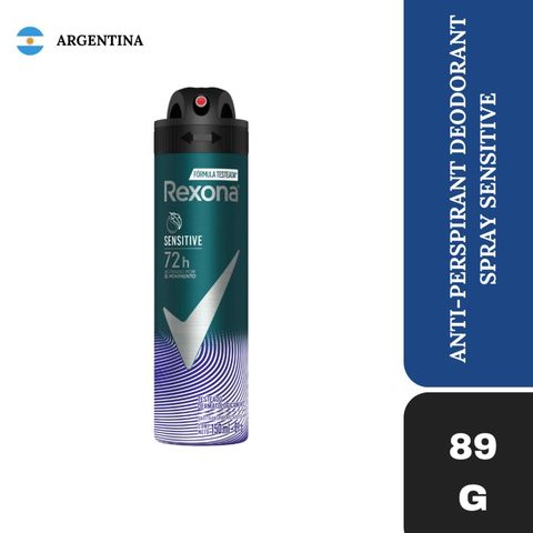 Rexona Men Sensitive Antiperspirant Deodorant Aerosol 89g