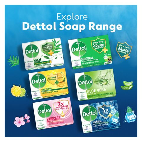 Dettol Soap Cool Odour Protection 75g