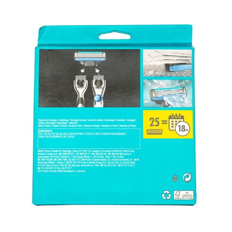 Gillette Mach 3 Value Pack Cartridges 25 Pieces