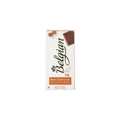 Belgian Milk Chocolate With Salted Caramel 70g