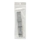 Silicone Strap Watch Band Pin Lock Light Gray 20mm 1 Piece