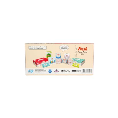 Fresh Facial Tissue White (Assorted) 2 Ply 150 Sheets