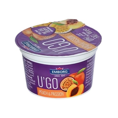 Emborg U'go Peach & Passion Yoghurt 100g