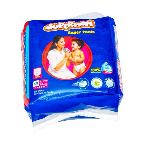 Supermom Baby Pant Diaper Xxl Saver Pack 14-25kg 24 Pieces