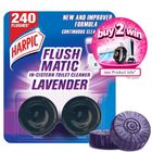 Harpic Flushmatic Lavender In Cistern Toilet Cleaner Blocks (50g x 2)