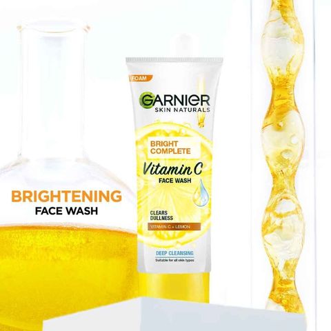 Garnier Bright Complete Vitamin C Facewash 50g