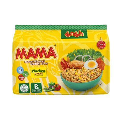Mama Instant Noodles Chicken Flavour 496g
