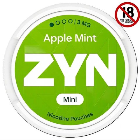 Zyn Apple Mint Can 15 Pouches 3mg