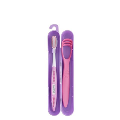 Invictus Tongue Cleaner With Brush Assorted 2 Pieces