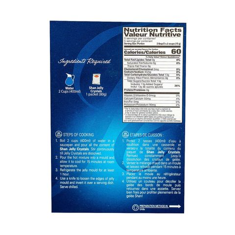 Shan Jelly Crystals Orange Flavor 80g