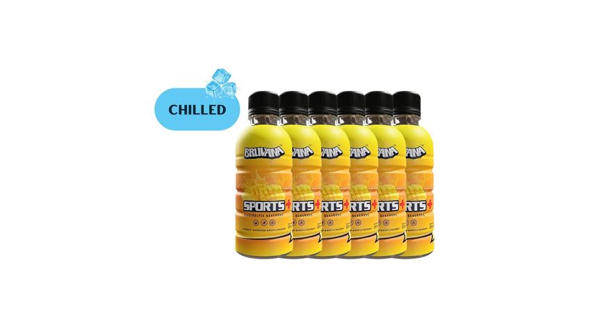 (Buy 6 Pieces Combo Chilled) Bruvana Sports+ Electrolyte Beverage Mango 250ml