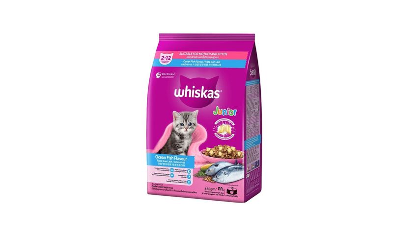 Whiskas Cat Food Junior Ocean Fish 450g