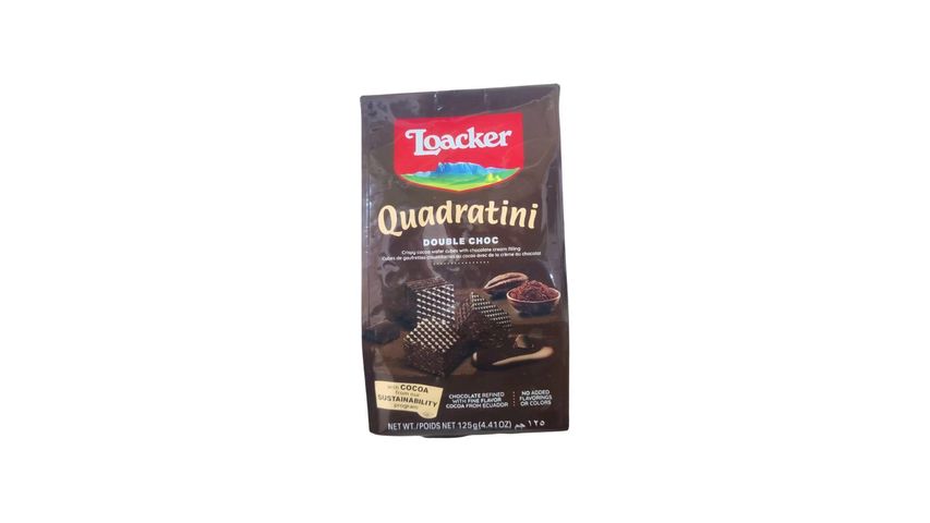 Loacker Quadratini Double Choc 125g