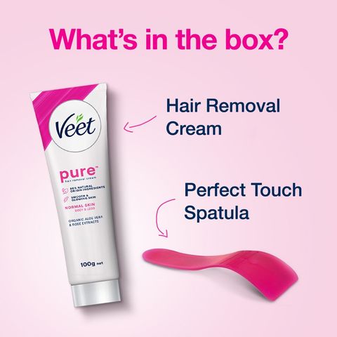 Veet Pure Hair Removal Cream for Normal Skin 100g