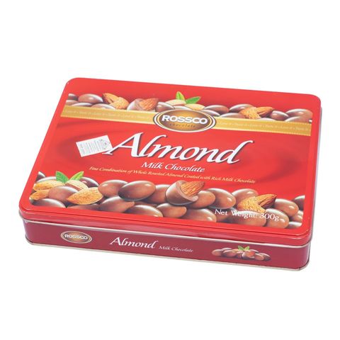 Rossco Chocolate Almond Milk Chocolate Tin 300g