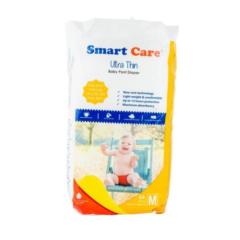 Smart Care Baby Diaper Ultra ThinPant M 54 Pieces