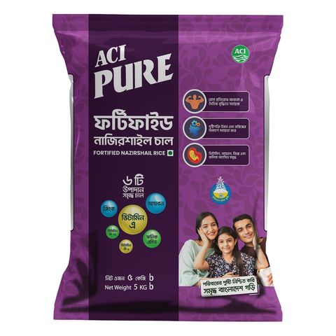 Aci Pure Fortified Nazirshail Rice 5kg
