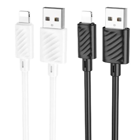 Hoco X88 Gratified Usb To Lightning 2.4a Fast Charging Data Cable For Iphone 1 Piece