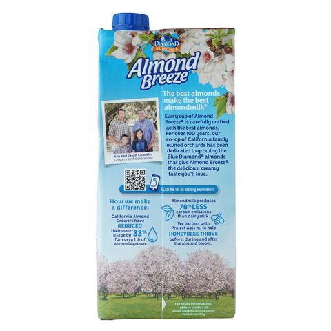Blue Diamond Almond Breeze Unsweetened Vanilla Dairy Free Milk 946ml