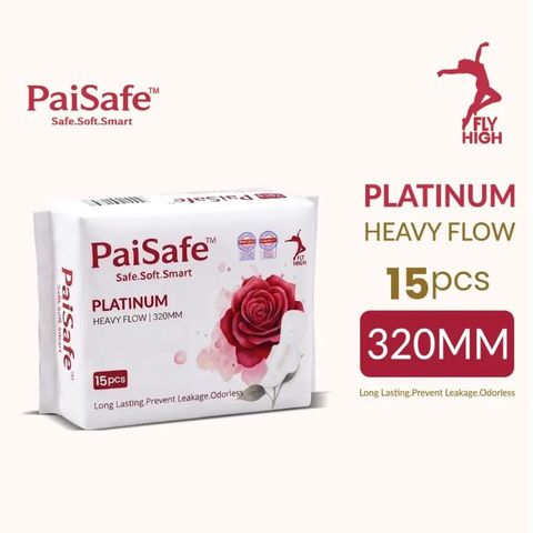 Paisafe Platinum Sanitary Pad 320mm 15 Pieces