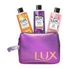 Buy 3 Lux Body Wash Orange Blossom,Black Orchid and French Rose 245ml & Get Free Travel Bag 1 Piece