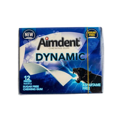 Aimdent Dynamic Sugar Free Chewing Gum 12 Pieces