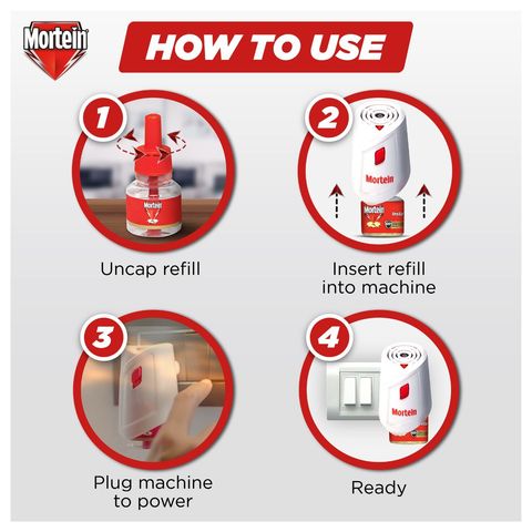 Mortein Mosquito Repellant Machine+Refill Combo Pack 45ml