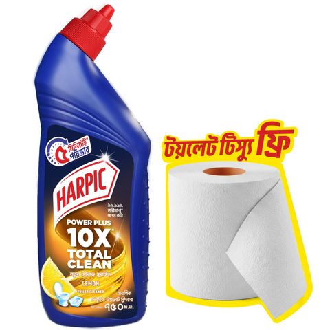 Buy Harpic Toilet Cleaning Liquid Lemon 750ml & Get 1 Toilet Tissue Free
