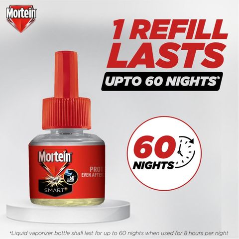 Mortein Smart + Protection Mosquito Repellent Insta Vaporizer Refill 45ml