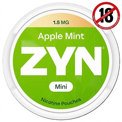Zyn Apple Mint Can 15 Pouches 1.5mg