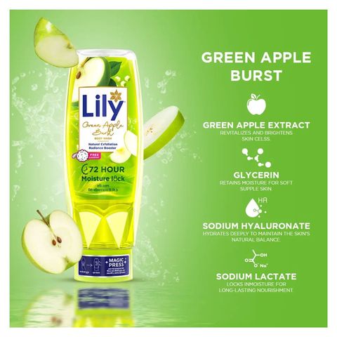 Lily Green Apple Brust Body Wash 500ml