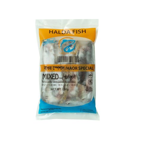 Hawor Panchmishali Mix Fish Block Processed & Clean 250g