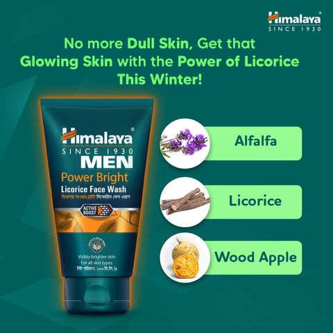 Himalaya Men Power Bright Licorice Facewash 100ml