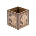 Pisces Bamboo Rectangular Pen Holder 1 Piece