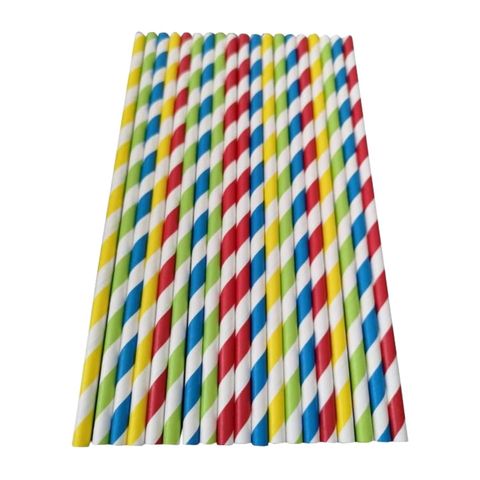 Disposable Paper Straw Set 100 Pieces