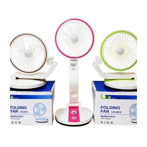 Rechargeble Folding Table Fan Assorted 1 Piece