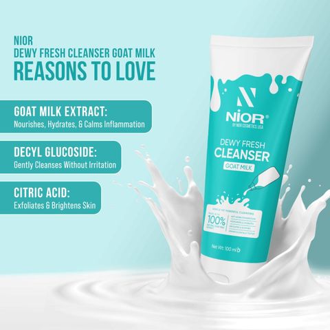 Buy Nior Dewy Fresh  Goat Milk Cleanser 100ml & Get TK 50% off