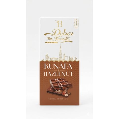 Besto Dubai Kunafa & Hazelnut Premium Chocolate 100g