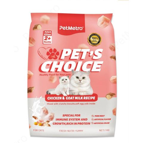 Pet Metro Mother & Baby Cat Food Chicken & Goat Milk Recipe 1kg