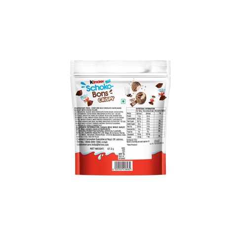 Kinder Schoko Bons Crispy 12pcs Milky & Cocoa Flavor 67.2g