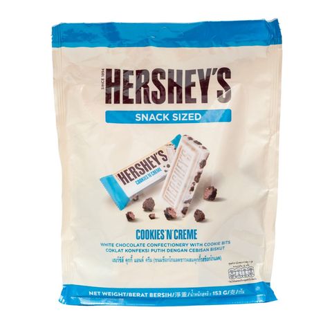 Hershey's Cookies & Cream Snack Sized Chocolate 153g