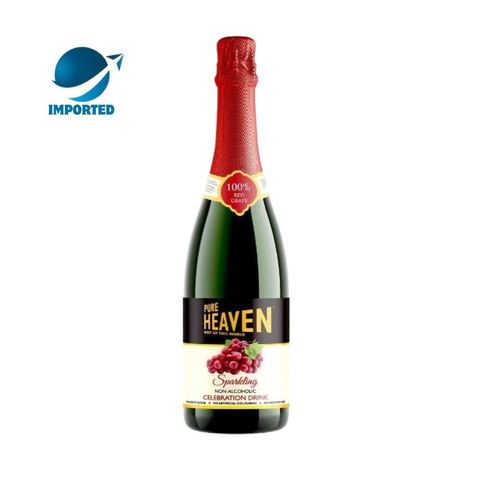 Pure Heaven Sparkling Red Grape Bottle UK 750ml