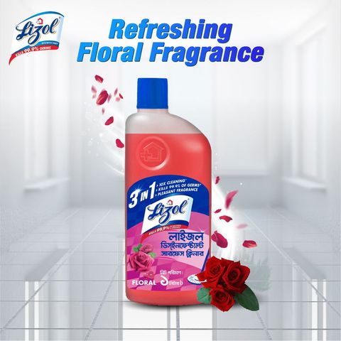 Lizol Disinfectant Surface Cleaner Floral 500ml