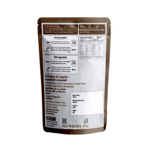 Cookoly Oats Chocolate Pancake Premix 400g Assorted